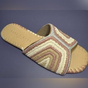 Marc Fisher Women's Multicolor Woven Slide Sandals